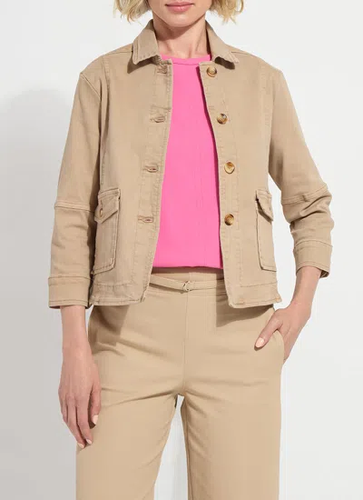 Lyssé Willow Everyday Denim Jacket In Brown