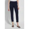 Lyssé Wisteria Ankle Pants In Navy In Black