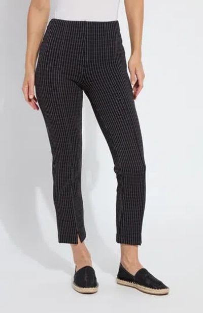 Lyssé Lysse Wisteria Pattern Ankle Pants In Black