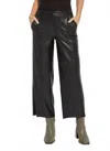 Lyssé Lysse Azara Wide Leg Faux Leather Pants In Black