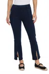 Lyssé Britt Flare Split Ankle Denim (27" Inseam) In Blue
