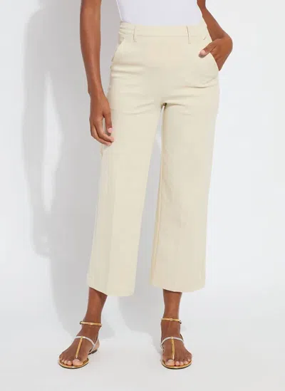 Lyssé Women's Cargo Cropped Pant In Ecru In Neutral
