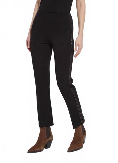 Lyssé Women's Crystal Embellished Ankle Elysse Pant In Black