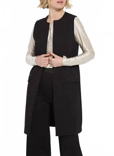 Lyssé Women's Denver Ponte Sleeveless Coat In Black