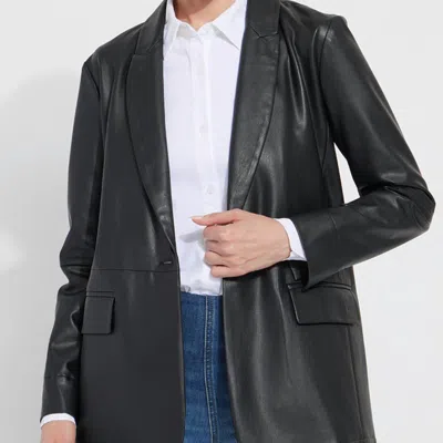 Lyssé Women's Eira Vegan Leather Blazer In Black