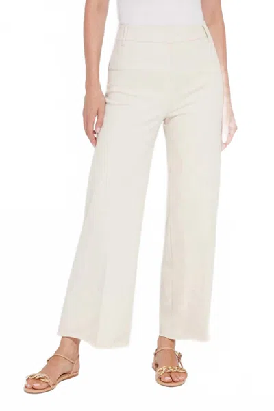 Lyssé Women's Erin Hi Waist Wide Leg Denim In Oat