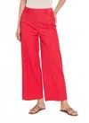 Lyssé Erin Pintuck Reprieve Denim In Lipstick Red In Red