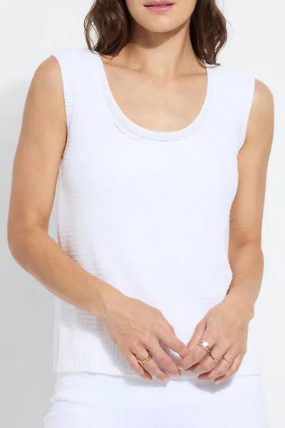 Lyssé Women's Fiona Open Knit Sweater Tank Top In Off White