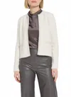 Lyssé Kathy Cardigan Jacket In Winter Diagonal In White