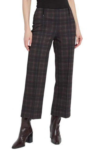 Lyssé Women's Livia Crop Pant In Dublin Plaid In Multi