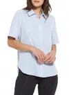 Lyssé Short Sleeve Parker In Ciel In Blue
