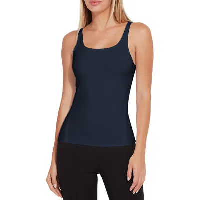 Lyssé Womens Cotton Blend Stretch Tank Top In Blue