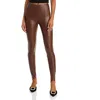 Lyssé Womens Faux Leather High Waist Leggings In Multi