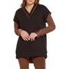 Lyssé Womens Ribbed Knit Convertible Sweatshirt In Black