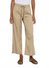 Lyssé Zena Drawstring Ankle Wide Leg In Sandstone