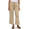 Lyssé Zena Drawstring Ankle Wide Leg In Sandstone In Sandstone