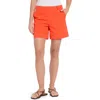 Lyssé 'lyssentials Amanda Stretch Twill Shorts In Orange