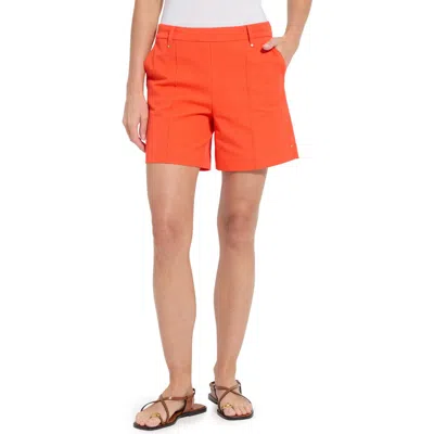 Lyssé 'lyssentials Amanda Stretch Twill Shorts In Orange