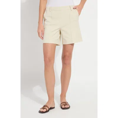 Lyssé 'lyssentials Amanda Stretch Twill Shorts In Neutral