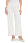 Lyssé 'lyssentials Erin High Waist Ankle Wide Leg Ponte Pants In White