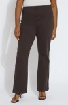 Lyssé 'lyssentials Pull-on Baby Bootcut Pants In Brown