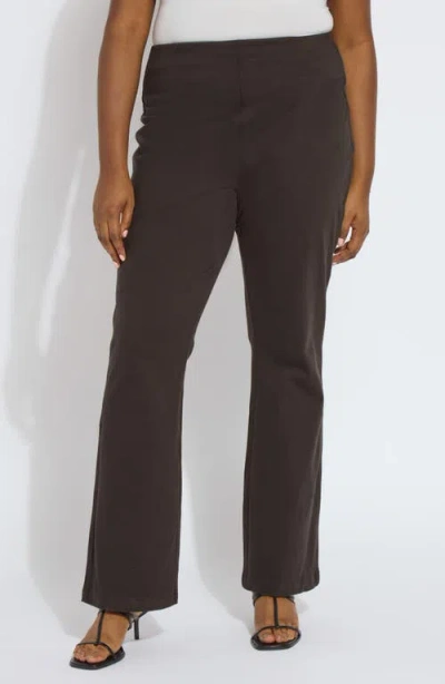 Lyssé 'lyssentials Pull-on Baby Bootcut Pants In Brown