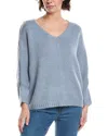 M- Magaschoni M Magaschoni Dolman Chunky Wool-blend Pullover In Blue