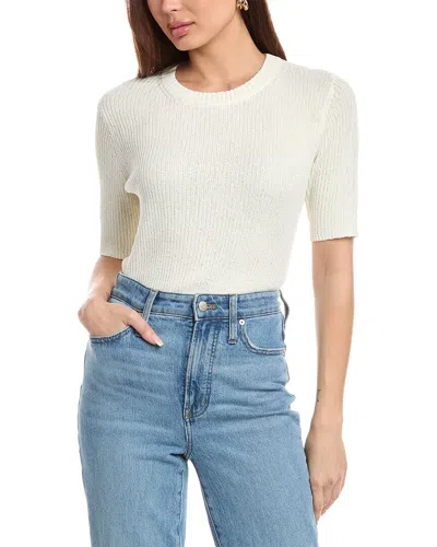 M- Magaschoni M Magaschoni Elbow Sleeve Sweater In White