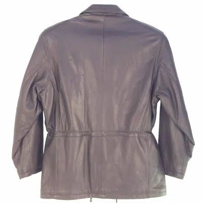 Pre-owned M & M Vintage, M6060verp Brown, J&m 3/4 Length Men Leather Coat