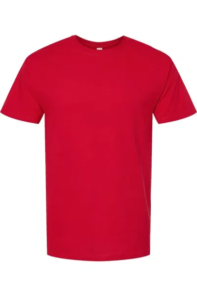M & O Gold Soft Touch T-shirt In Red