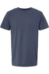M & O Unisex Vintage Garment-dyed T-shirt In Blue