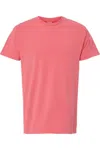 M & O Unisex Vintage Garment-dyed T-shirt In Pink