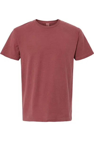 M & O Unisex Vintage Garment-dyed T-shirt In Brown
