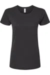 M & O Women´s Gold Soft Touch T-shirt In Black