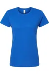 M & O Women´s Gold Soft Touch T-shirt In Blue