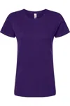 M & O Women´s Gold Soft Touch T-shirt In Purple