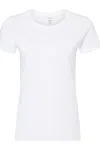 M & O Women´s Gold Soft Touch T-shirt In White
