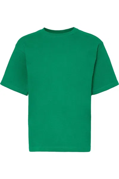 M & O Kids' Youth Gold Soft Touch T-shirt In Green