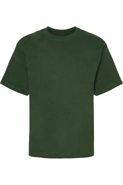 M & O Kids' Youth Gold Soft Touch T-shirt In Green