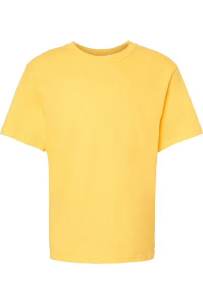 M & O Kids' Youth Gold Soft Touch T-shirt In Yellow