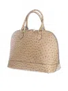 M & R Moda In Pelle Women's Luisa Bag In Taupe In Multi