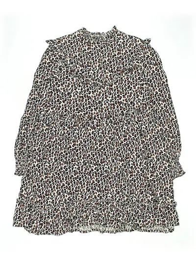 Pre-owned M&s Kids' 3/4 Sleeve Blouse In Brown