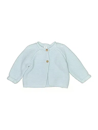 Pre-owned M&s Babies' Cardigan Sweater In Blue