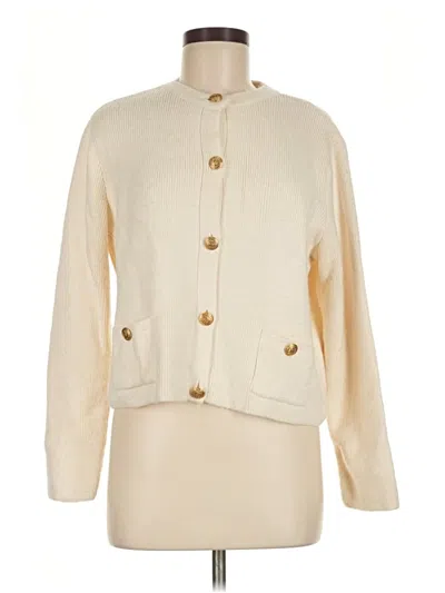Pre-owned M&s Cardigan Sweater In Ivory
