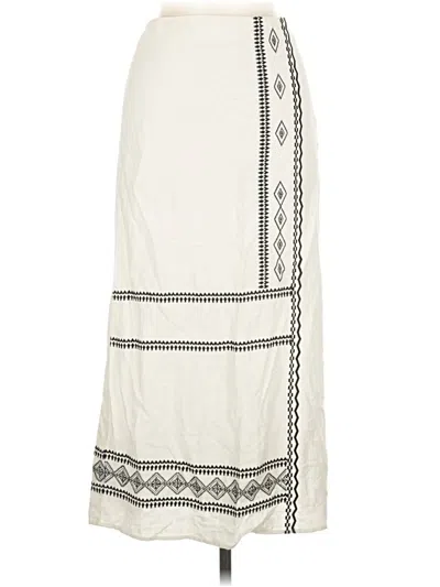 Pre-owned M&s Casual Skirt In Ivory