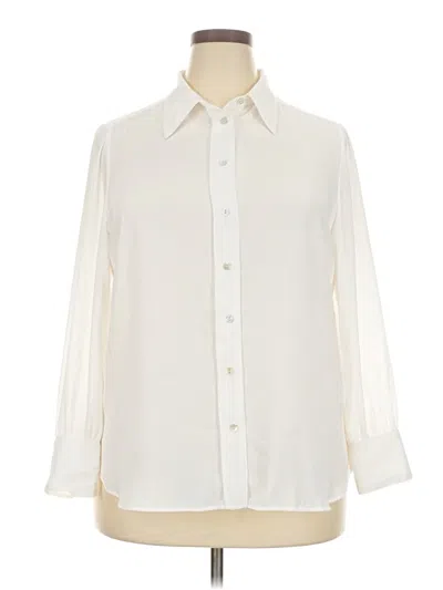 Pre-owned M&s Collection 3/4 Sleeve Blouse In Ivory