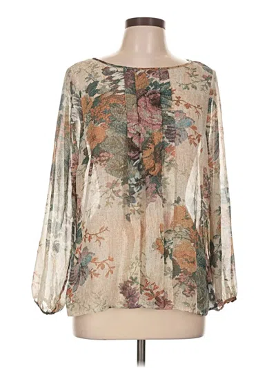 Pre-owned M&s Collection 3/4 Sleeve Blouse In Ivory