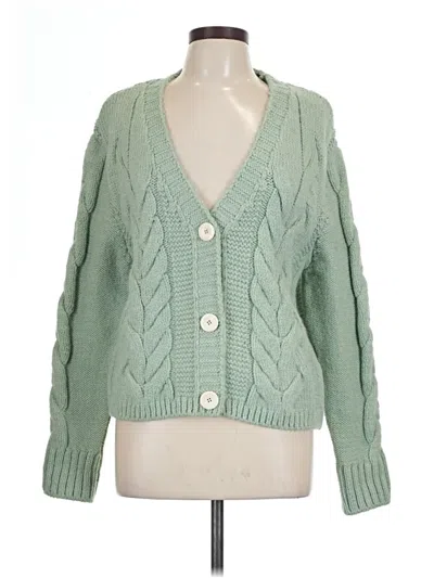 Pre-owned M&s Collection Cardigan Sweater In Green