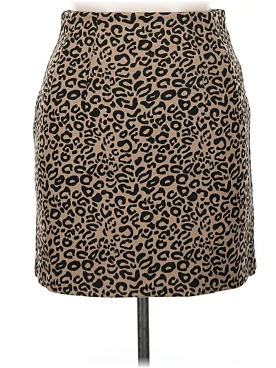 Pre-owned M&s Collection Casual Skirt In Brown