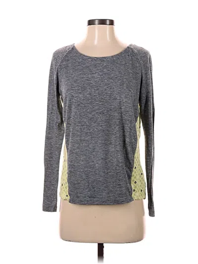 Pre-owned M&s Collection Long Sleeve T-shirt In Gray
